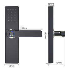 Load image into Gallery viewer, Security Electronic Smart Door Lock Touch Password Keypad Card Fingerprint