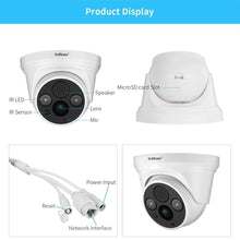 Load image into Gallery viewer, POE ONVIF Indoor Smart Home Mobile Remote AI Human Alarm Surveillance Security CCTV Camera - 3MP