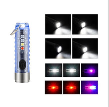 Load image into Gallery viewer, Keychain Flashlight with 6 Gear Sidelight