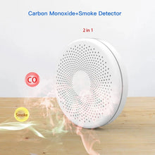Load image into Gallery viewer, 2 In 1 Smoke Detector Carbon Monoxide Detector Fire Alarm Sensor Wireless Security System