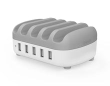 Load image into Gallery viewer, 5 Ports USB Charger Desktop Dock Station 2.4A Smart Charging