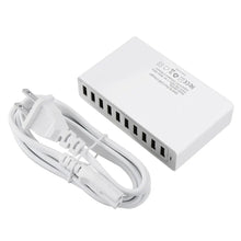 Load image into Gallery viewer, 5V 10A 50W Multi Port USB Hub Charger Dock Station For Tablet Cellphone