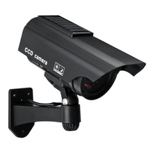 Load image into Gallery viewer, Solar Power Fake Camera CCTV Realistic Flashing IR Dummy Security Camera Blinking