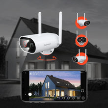 Load image into Gallery viewer, 2K/3MP WIFI Outdoor Security Camera Solar Powered 25m Color Night Vision 180° Remote Pan-Tilt