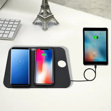 Load image into Gallery viewer, 10W 7.5W 4 in1 Foldable Wireless Charger Dock Station Stand for Mobile Phone - US