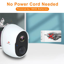 Load image into Gallery viewer, 1080P Wireless Battery Powered IP CCTV Camera Outdoor Indoor Home Waterproof Security Rechargeable