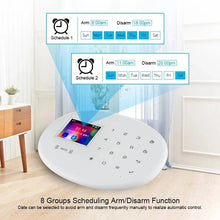Load image into Gallery viewer, WIFI GSM Smart Home Security Alarm System with 2.4 Inch TFT Touch Panel APP Control