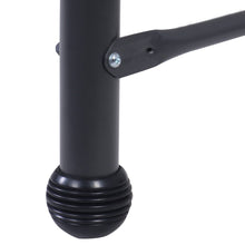 Load image into Gallery viewer, Black Adjustable 3 Seat Cushioned Porch Patio Canopy Swing Chair