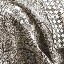 Load image into Gallery viewer, Queen size 3-Piece Quilt Set 100-Percent Cotton in Charcoal Damask