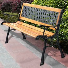 Load image into Gallery viewer, FarmHome Outdoor Patio Park Cast Iron Garden Porch Chair Bench