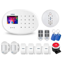 Load image into Gallery viewer, WIFI GSM Smart Home Security Alarm System with 2.4 Inch TFT Touch Panel APP Control