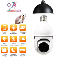 Load image into Gallery viewer, E27 Bulb Socket Night Vision Cloud Storage Speed Dome Security Serveillence for Smart Home Monitoring