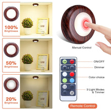 Load image into Gallery viewer, 6PCS Under Cabinet Light Dimmable RGB LED Kitchen Lamp Closet Cupboard Lighting