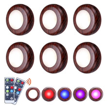 Load image into Gallery viewer, 6PCS Under Cabinet Light Dimmable RGB LED Kitchen Lamp Closet Cupboard Lighting