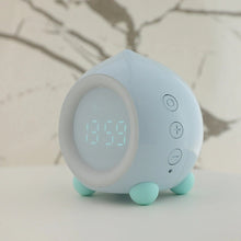 Load image into Gallery viewer, Mini LED Digital Voice Control Creative Alarm Clock Smart Speaker- White Bluetooth Type
