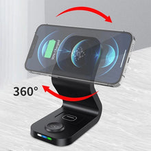 Load image into Gallery viewer, 15W Qi Wireless Charger Magnetic Charging Dock Station Phone Stand Holder
