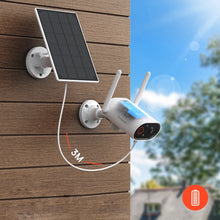 Load image into Gallery viewer, 2K/3MP WIFI Outdoor Security Camera Solar Powered 25m Color Night Vision 180° Remote Pan-Tilt
