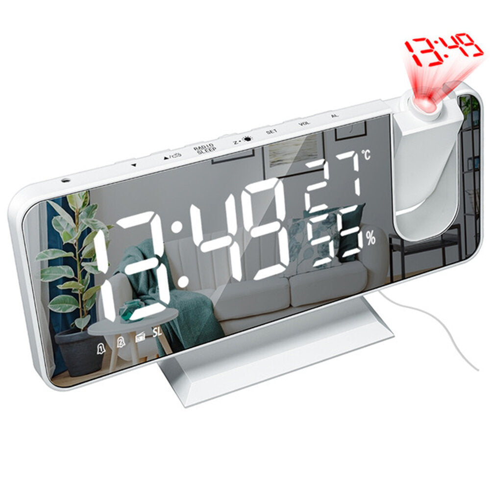 LED Projector Alarm Clock Desktop