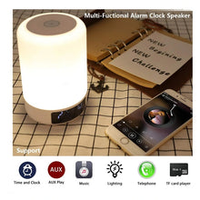 Load image into Gallery viewer, D58 Smart Mini Light Lamp Screen Display Wireless bluetooth Speaker - White
