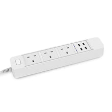 Load image into Gallery viewer, Smart WIFI APP Control Power Strip with 3 Outlets Plug 4 USB Fast Charging Socket App Control Work Power Outlet
