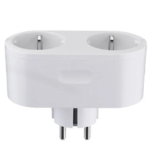 Load image into Gallery viewer, Dual EU Smart WiFi Power Plug Remote Control Switch Socket Outlet
