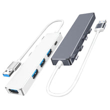 Load image into Gallery viewer, 5-in-1 USB3.0 Hub USB 3.0/2.0 5Gbps High Speed USB Splitter USB Adapter Converter Type-C Charging Docking Station
