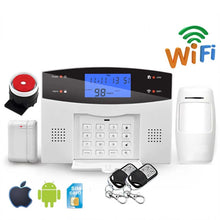 Load image into Gallery viewer, Wifi GSM PSTN Alarm System Wireless Detectors APP Remote Control Two-way Intercom
