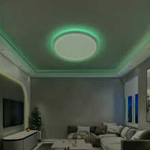 Load image into Gallery viewer, LED Smart Ceiling Light with Main Light and RGB Atmosphere Light 2700-6500K Adjustable Temperature APP Remote Control
