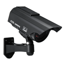 Load image into Gallery viewer, Solar Power Fake Camera CCTV Realistic Flashing IR Dummy Security Camera Blinking
