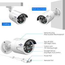 Load image into Gallery viewer, 5MP Security IP Camera POE ONVIF Outdoor Waterproof IP66 CCTV P2P Video Camera
