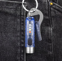 Load image into Gallery viewer, Keychain Flashlight with 6 Gear Sidelight
