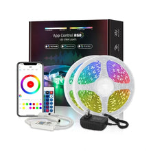 Load image into Gallery viewer, 5M/10M/15M/20M WIFI Smart LED Light Strip Set Epoxy Waterproof SMD 5050 RGB Colorful Flexible Light Strip
