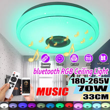 Load image into Gallery viewer, 33CM 70W bluetooth Smart LED Ceiling Light Music Speaker Remote Control
