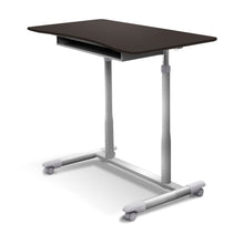 Load image into Gallery viewer, Espresso Adjustable Height Sitting or Standing Desk Stand Up Computer Table
