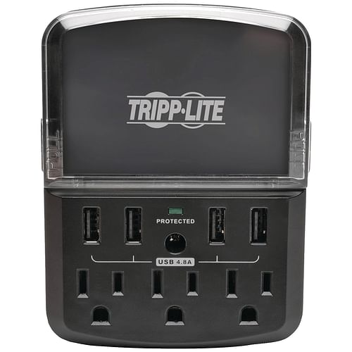 3-Outlet Personal Charging Station with 4 USB Ports