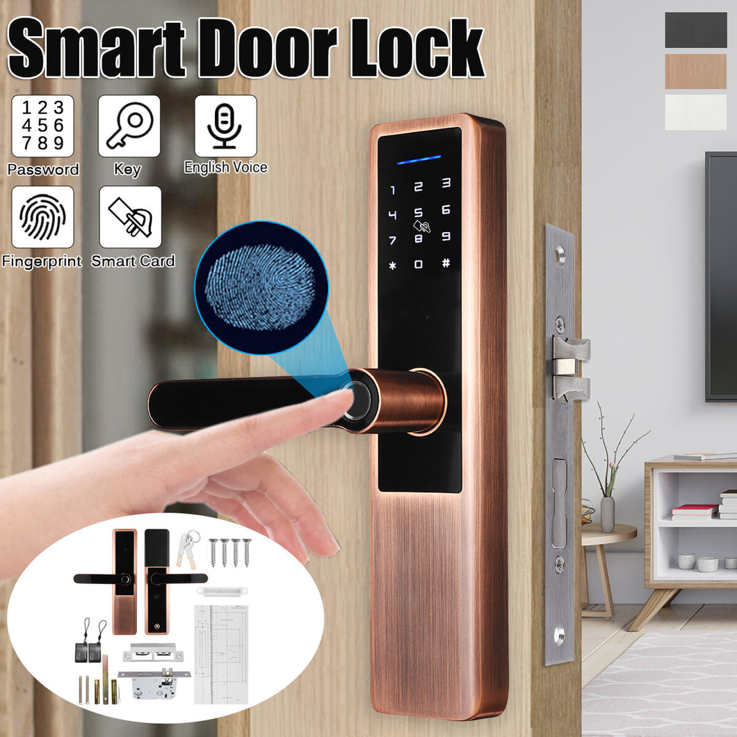 5V Aluminum Alloy Electronic Fingerprint Lock Smart Lock