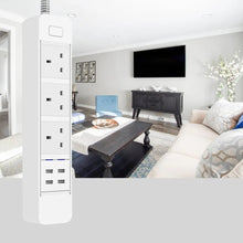 Load image into Gallery viewer, Smart WIFI APP Control Power Strip with 3 Outlets Plug 4 USB Fast Charging Socket App Control Work Power Outlet
