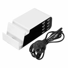 Load image into Gallery viewer, AC100-240V 8 Ports USB Charger Desktop Charger Phone Holder Charging Station
