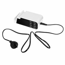 Load image into Gallery viewer, AC100-240V 8 Ports USB Charger Desktop Charger Phone Holder Charging Station
