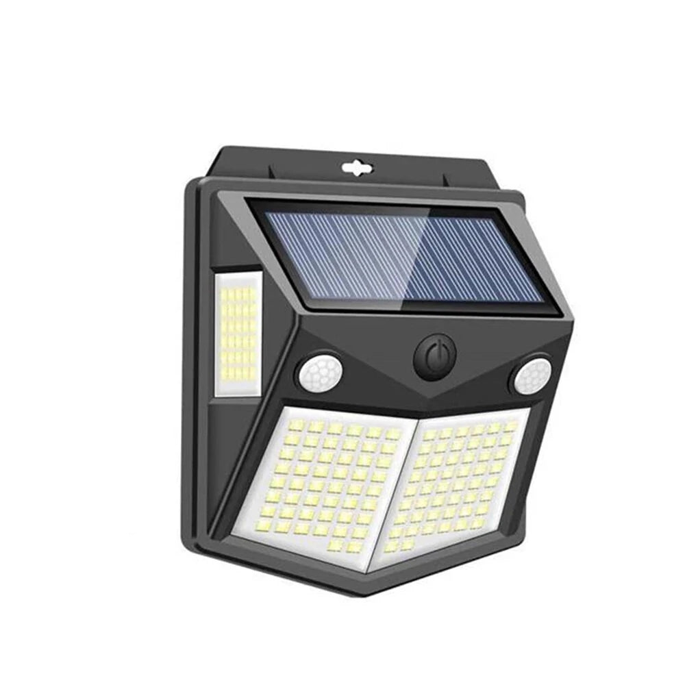 260LED Outdoor IP65 Waterproof Motion Sensor Solar Light - Black