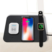 Load image into Gallery viewer, 10W 7.5W 4 in1 Foldable Wireless Charger Dock Station Stand for Mobile Phone - US
