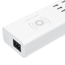 Load image into Gallery viewer, Universal UK/US/EU 8 Port USB Charger Station With Wireless Charger For Tablet Cellphone
